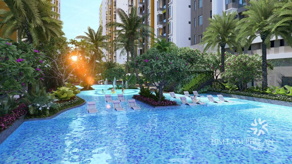 Hồ bơi nghỉ dưỡng ở Him Lam Phú An