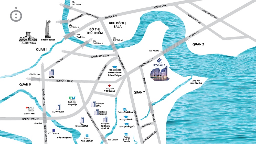 Vị trí đầy hấp lực của River City