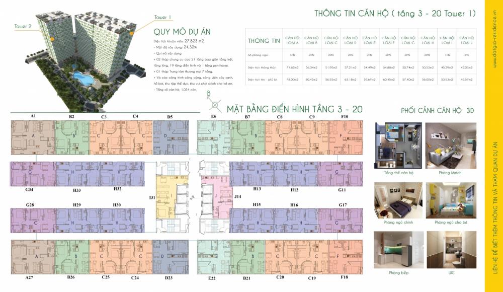 Bán Đạt Gia Residence giá rẻ nhất, chỉ với 1.615 tỷ không kê giá có 2PN đẹp,.LH:0915 5566 72 1973874 4
