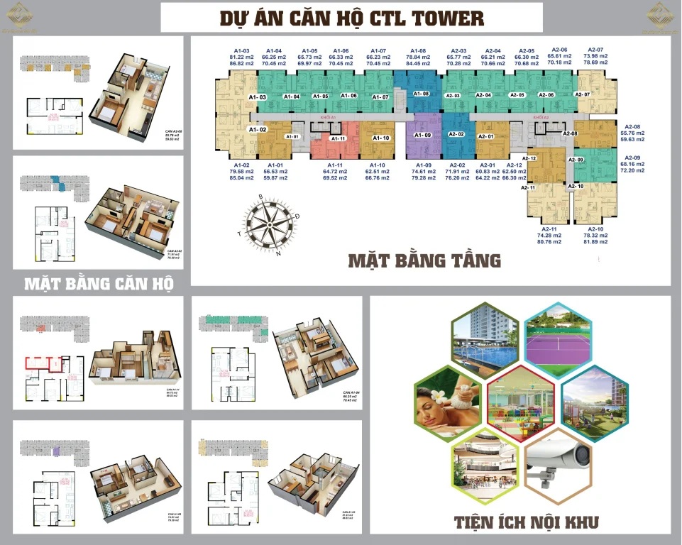 Căn hộ 3 phòng ngủ 2 toilet CTL Tower, diện tích 84m2 giá chỉ 2 tỷ, Quý 2/2021 nhận nhà 2145884 4