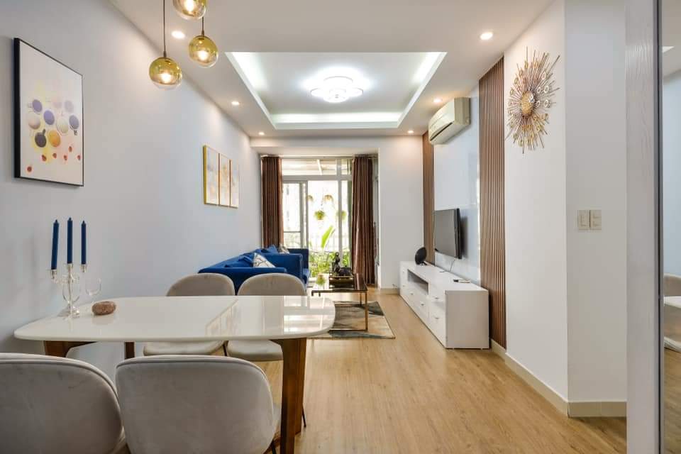 Bán căn hộ có sân vườn ở Sky Garden 3, Quận 7 nhà đẹp lung linh, rộng rãi thoáng mát. Giá 3tỷ9 2161428 6
