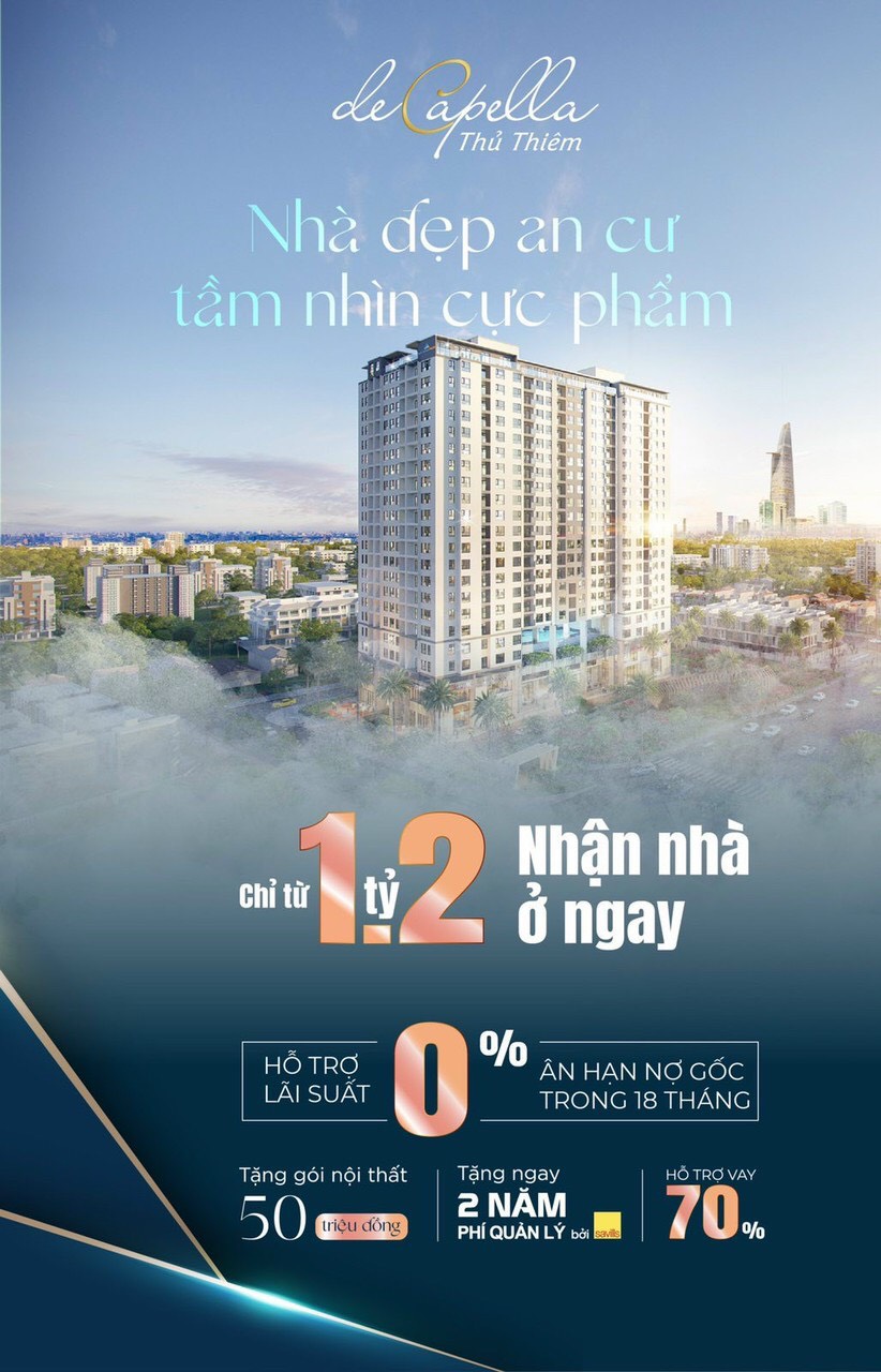 De Capella Thủ Thiêm - Tổ ấm trọn vẹn giữ tâm điểm phồn hoa. Chỉ 30% nhận nhà ngay - Ưu đãi khủng 2218469 1