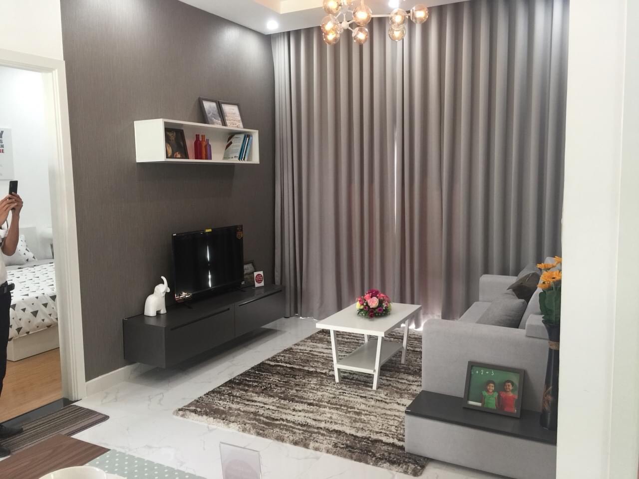 Bán gấp căn 1 phòng ngủ chung cư Conic Riverside q8, 52m2, full nội thất đẹp, view ngoại khu, giá 1,69 tỷ 2270746 4